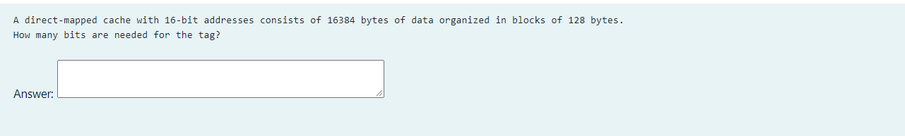 Solved A direct-mapped cache with 64-bit addresses uses 55 | Chegg.com