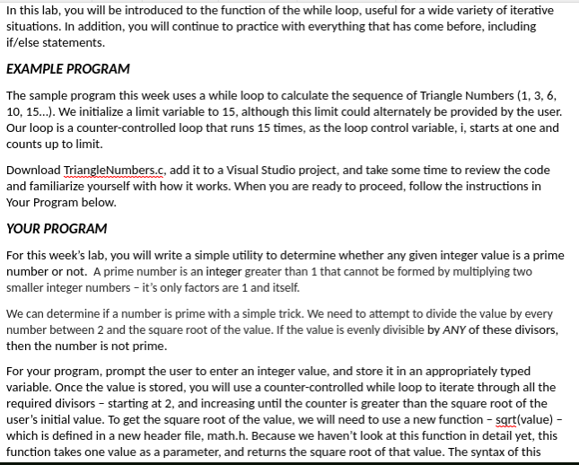 Solved In this lab, you will be introduced to the function | Chegg.com