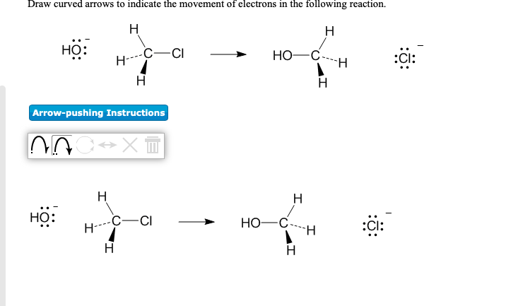 Solved Draw curved arrows to indicate the movement of | Chegg.com