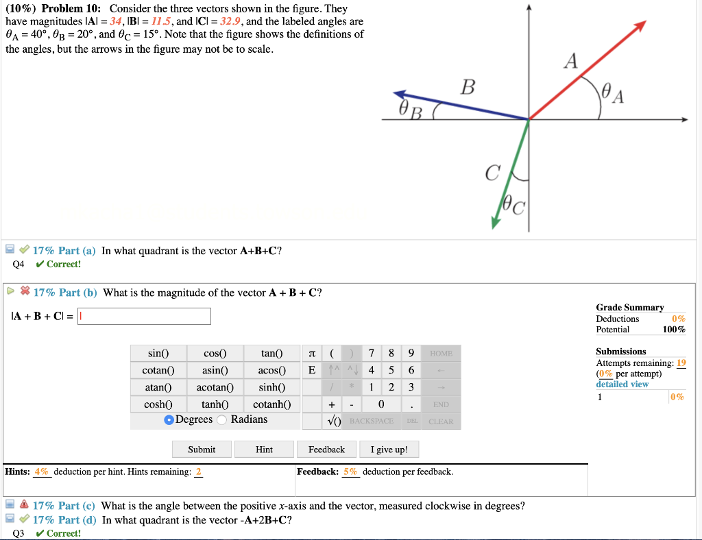 solved-17-part-a-in-what-quadrant-is-the-vector-a-b-c-chegg