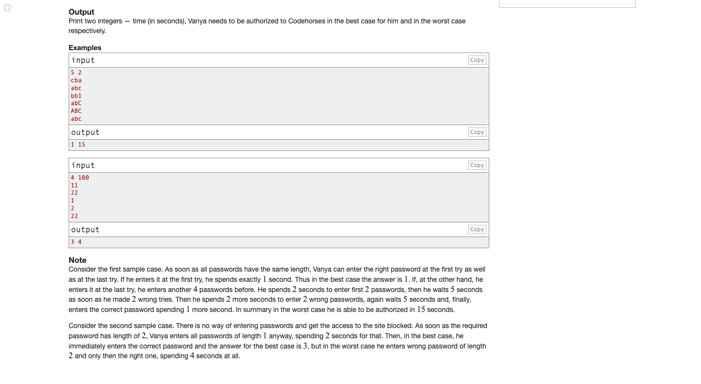 Solved B. Passwords Codeforces Round #374 (Div. 2) Finished | Chegg.com