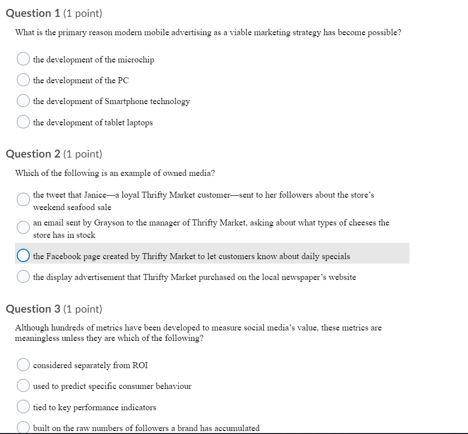 Solved Question 1 (1 point) What is the primary reason | Chegg.com
