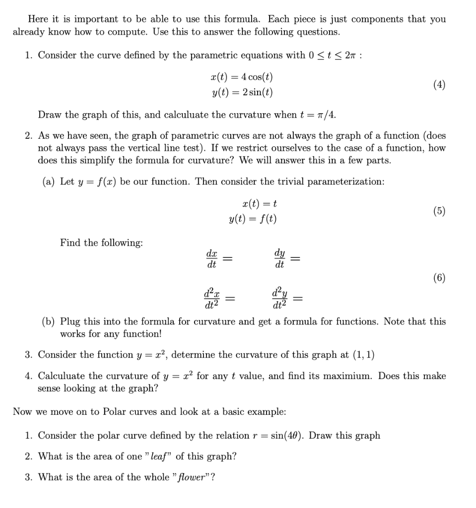 Solved Here we will explore the geometry of parametric and | Chegg.com