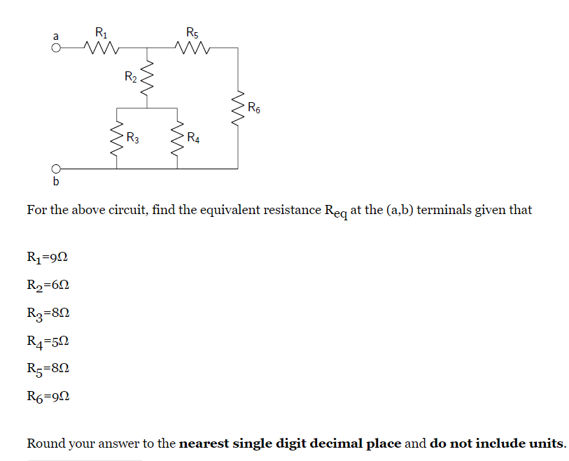 Solved A R1 W R5 W R2 Ro R3 •RA B For The Above Circuit, | Chegg.com