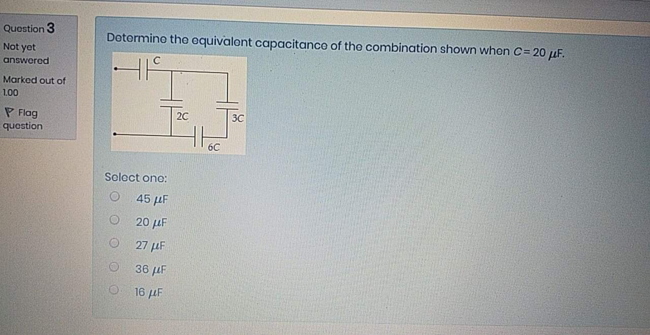 Solved Determine The Equivalent Capacitance Of The | Chegg.com