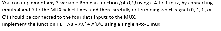 Solved You can implement any 3-variable Boolean function | Chegg.com