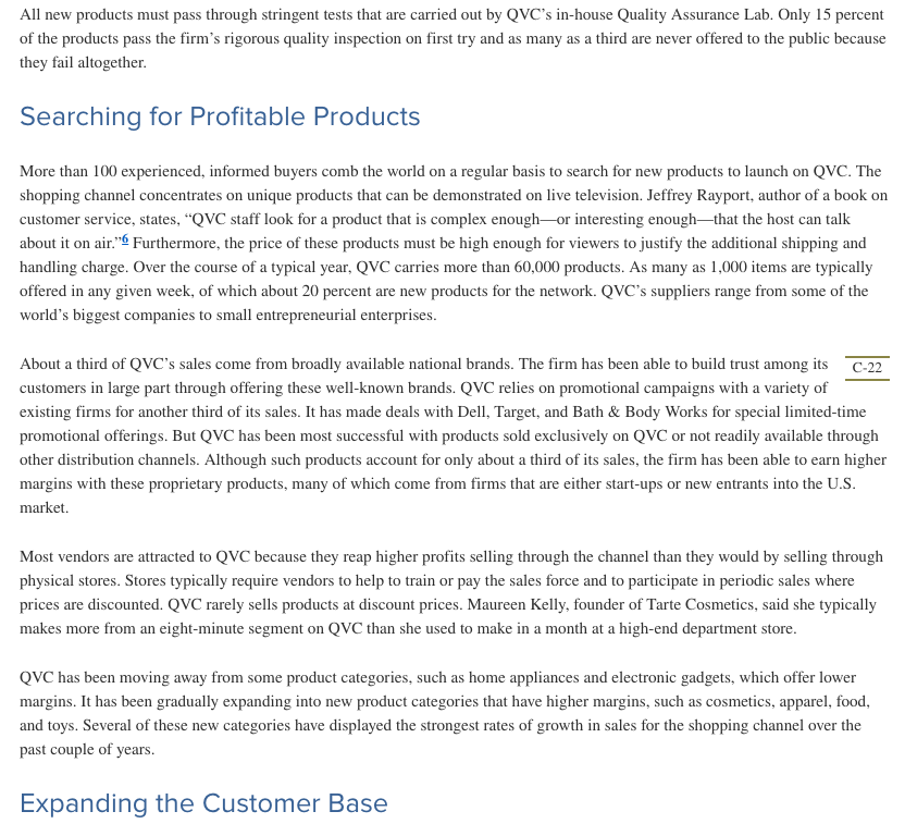 Qvc Analysis CREATE Balance Scorecard: