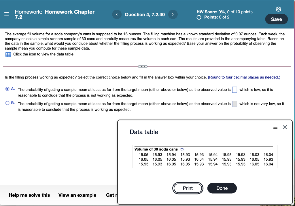 Solved = Homework: Homework Chapter 7.2 Question 4, 7.2.40 | Chegg.com
