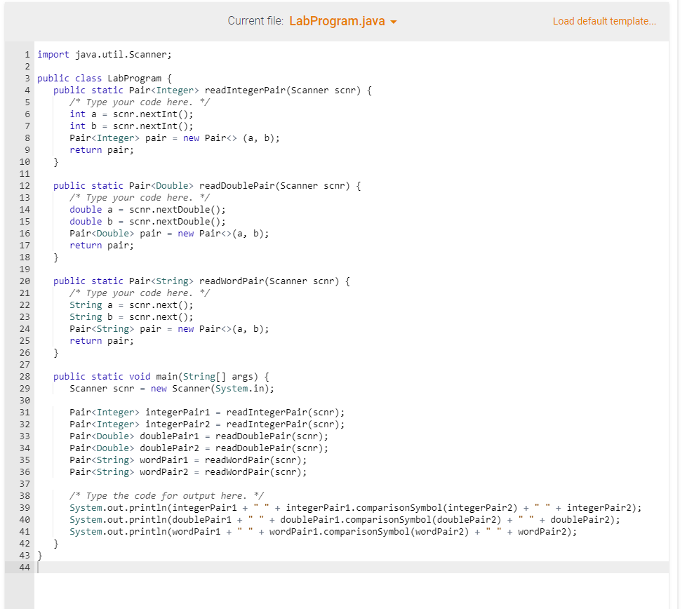Solved IN JAVA PLEASE!!! I keep getting this | Chegg.com