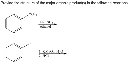 Solved Provide the structure of the major organic product(s) | Chegg.com