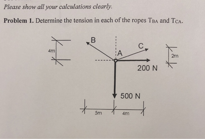 Solved Please show all your calculations clearly. Problem 1. | Chegg.com