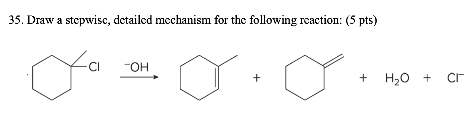 Solved 35. Draw a stepwise, detailed mechanism for the | Chegg.com