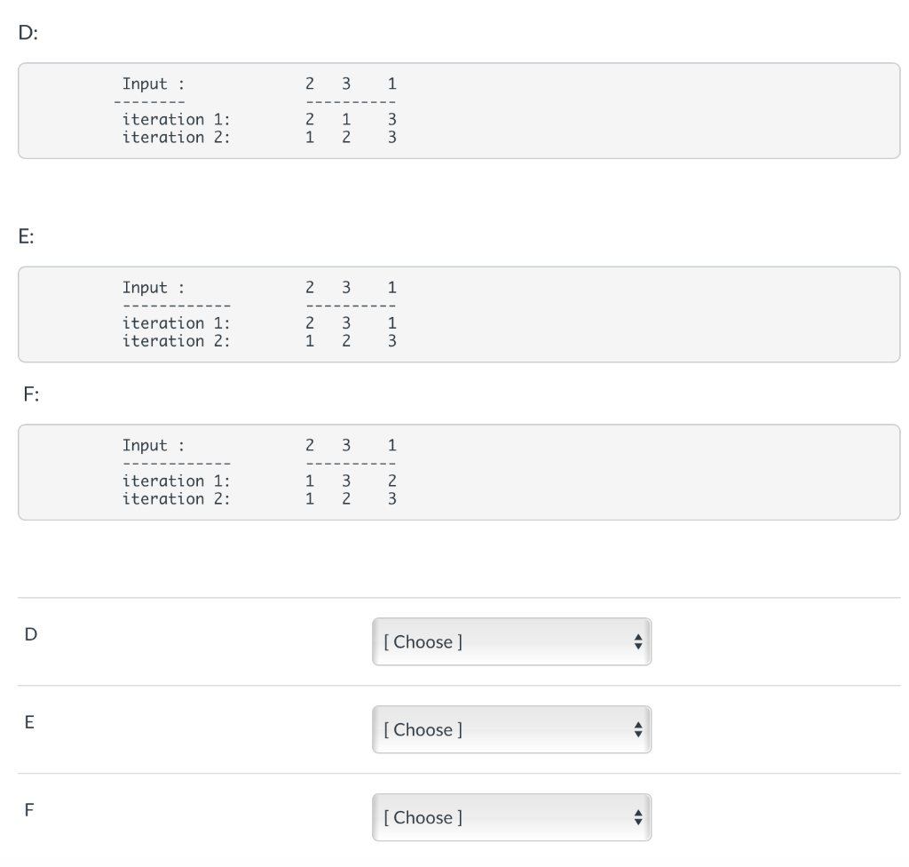 Solved Choose the sorting algorithms that have the | Chegg.com