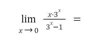 Solved limx→03x−1x⋅3x= | Chegg.com