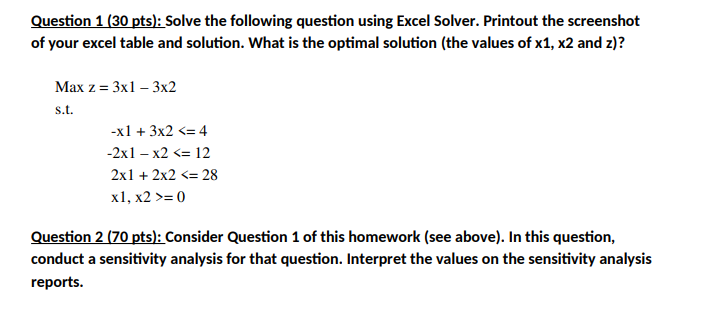 Solved Question 1 (30 pts): Solve the following question | Chegg.com