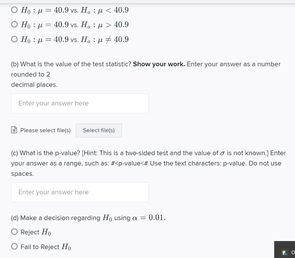 Solved Q13 8 Points A researcher is investigating whether | Chegg.com