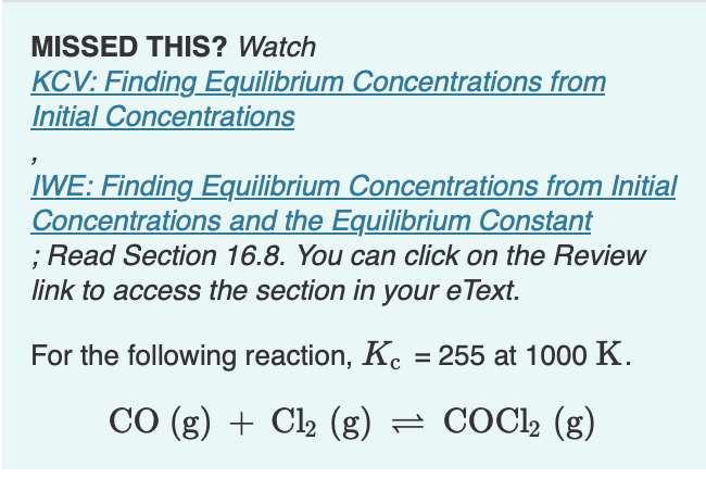 Solved MISSED THIS? Watch KCV: Finding Equilibrium | Chegg.com
