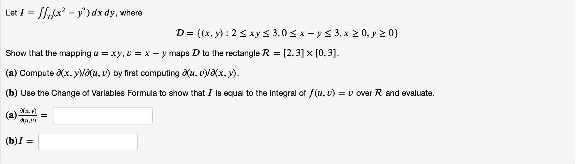 Let I S 2 X2 Y2 Dx Dy Where D X Y 2 Xy Chegg Com