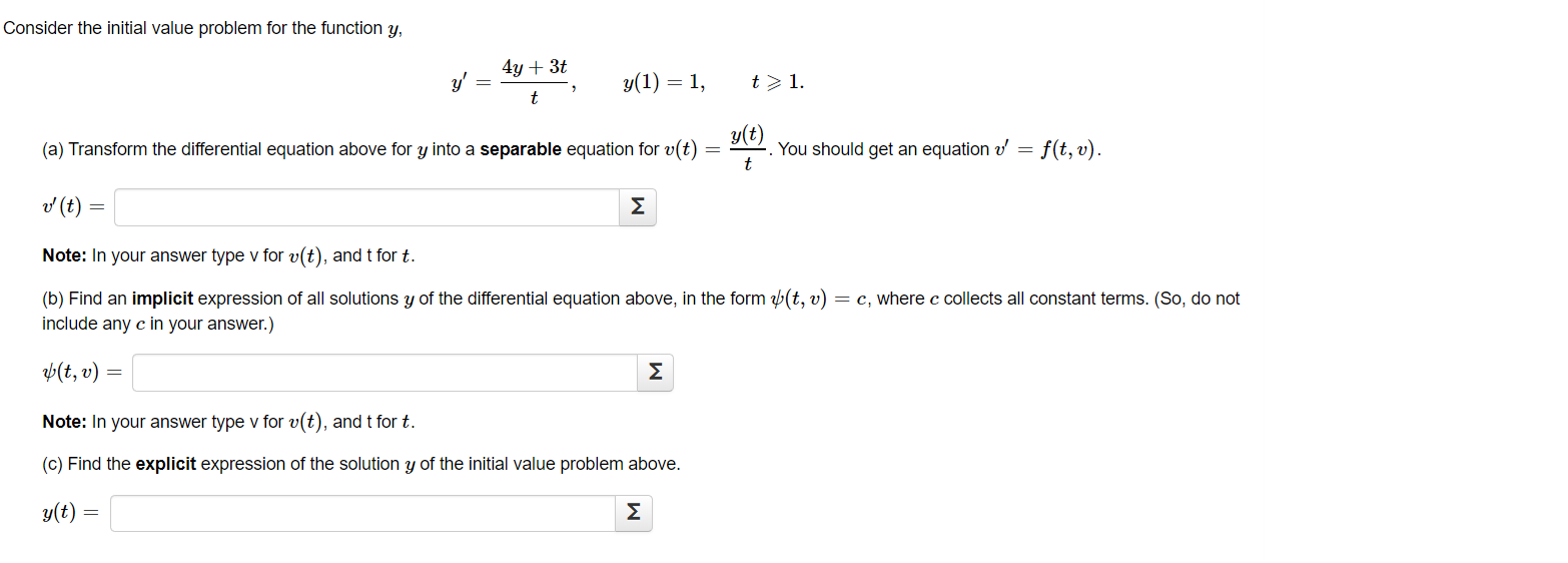 Solved Consider The Initial Value Problem For The Functio Chegg Com