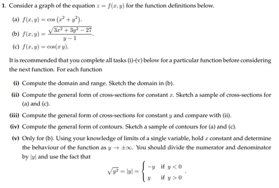 1 1 Consider A Graph Of The Equation Z F X Y Chegg Com