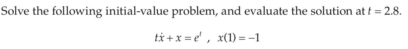 Solved Please solve this using MATLAB; I keep getting an | Chegg.com
