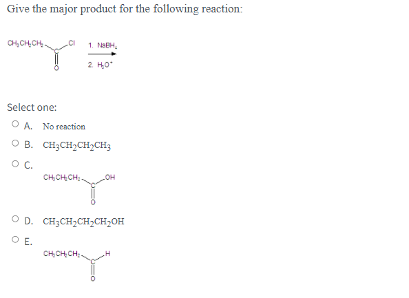 Solved Give The Major Product For The Following Reaction: 