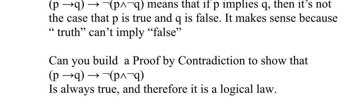 Solved P 9 P 9 Means That If P Implies Q Then It S Not Chegg Com