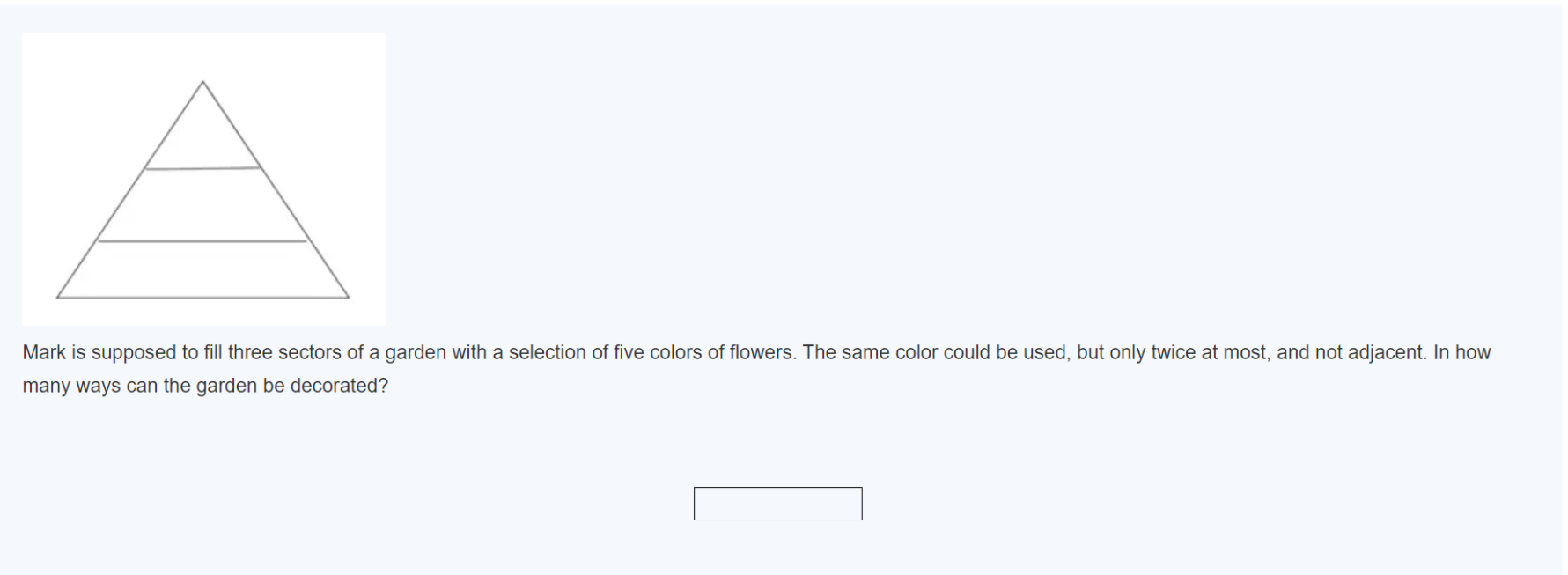 Mark Is Supposed To Fill Three Sectors Of A Garden Chegg Com
