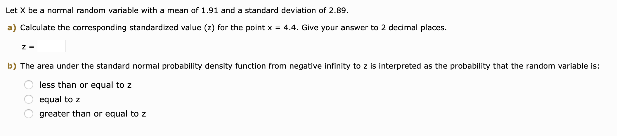 What Does Normal Random Variable Mean In Statistics