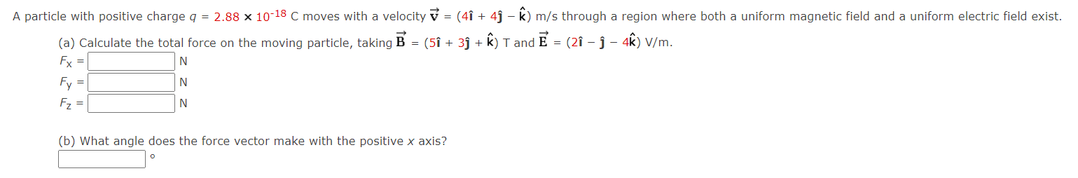 Solved A Particle With Positive Charge Q 2 X 10 18 C Chegg Com