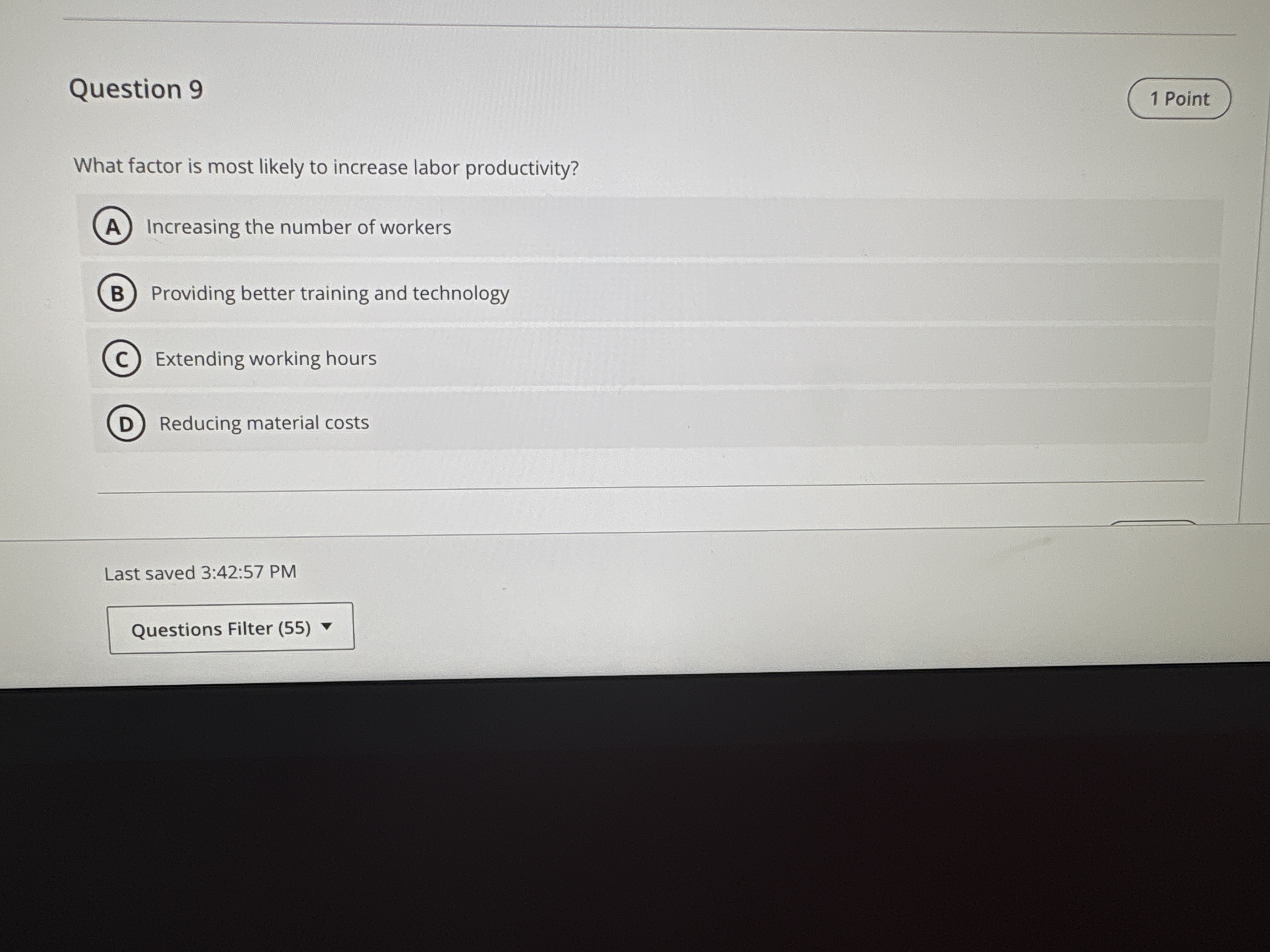 Solved Question 9What factor is most likely to increase | Chegg.com