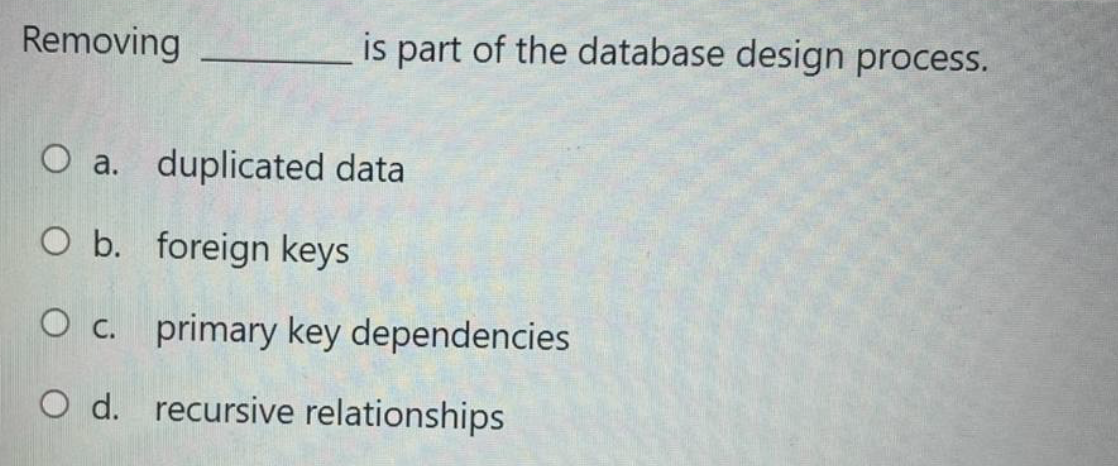 Solved Which of the following is a service provided by a | Chegg.com