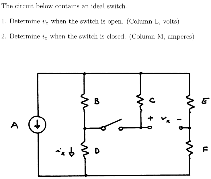 Solved The circuit below contains an ideal switch. 1. | Chegg.com