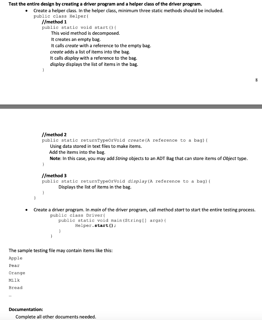 Solved java.....need the uml diagram and java source code