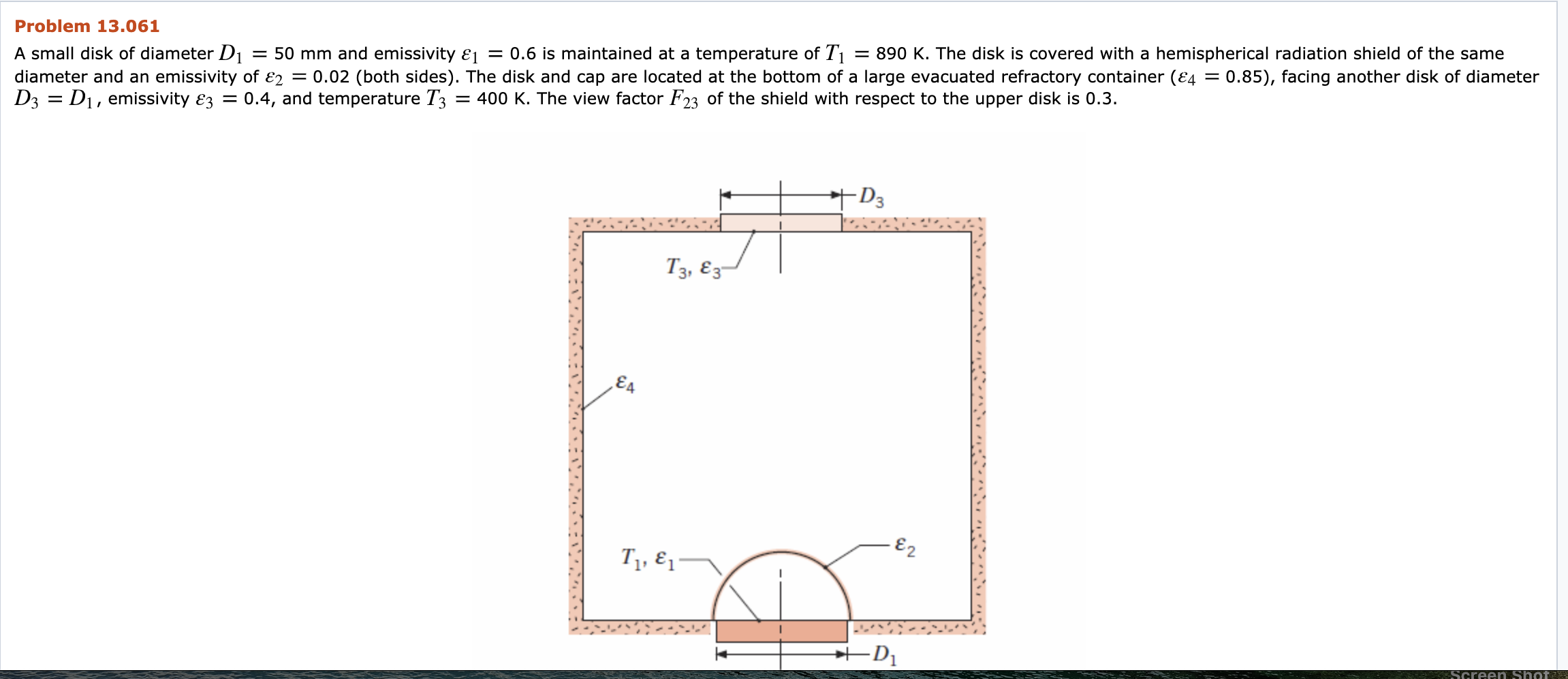 Solved Construct an equivalent thermal circuit for the | Chegg.com