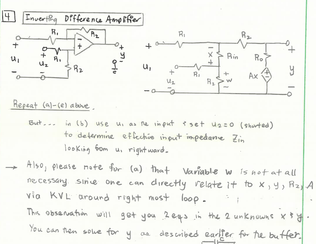 4 Inverting Difference Amplifier Repeat (a)-(e) | Chegg.com