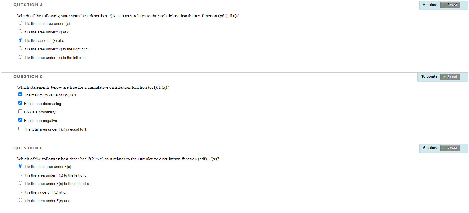 Solved QUESTION 4 6 points Saved Which of the following | Chegg.com