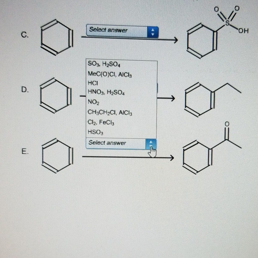Solved Select the best reagents for each of the following | Chegg.com