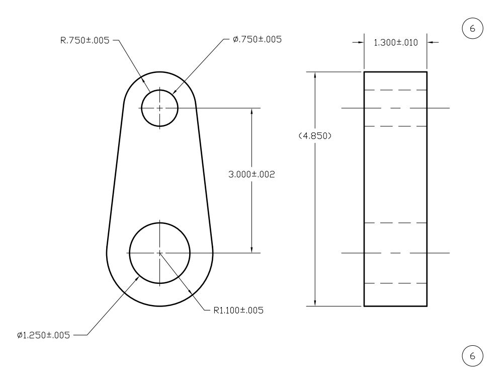 Solved use gd&t to position the small hole to the large | Chegg.com