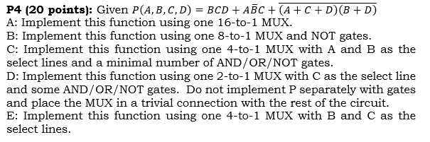 Solved P4 20 points Given P A B C D BCD ABC A C