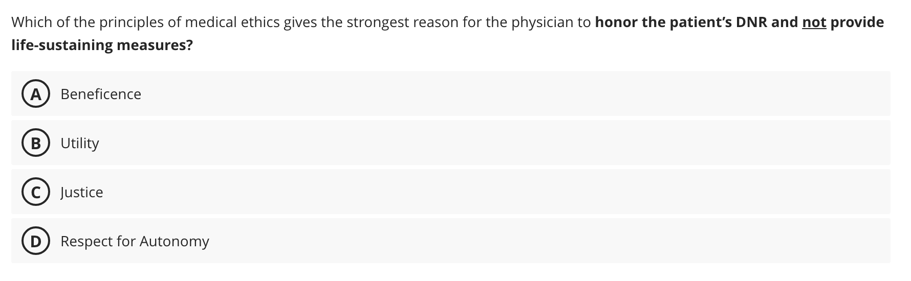Solved A physician is informed that their patient's health | Chegg.com