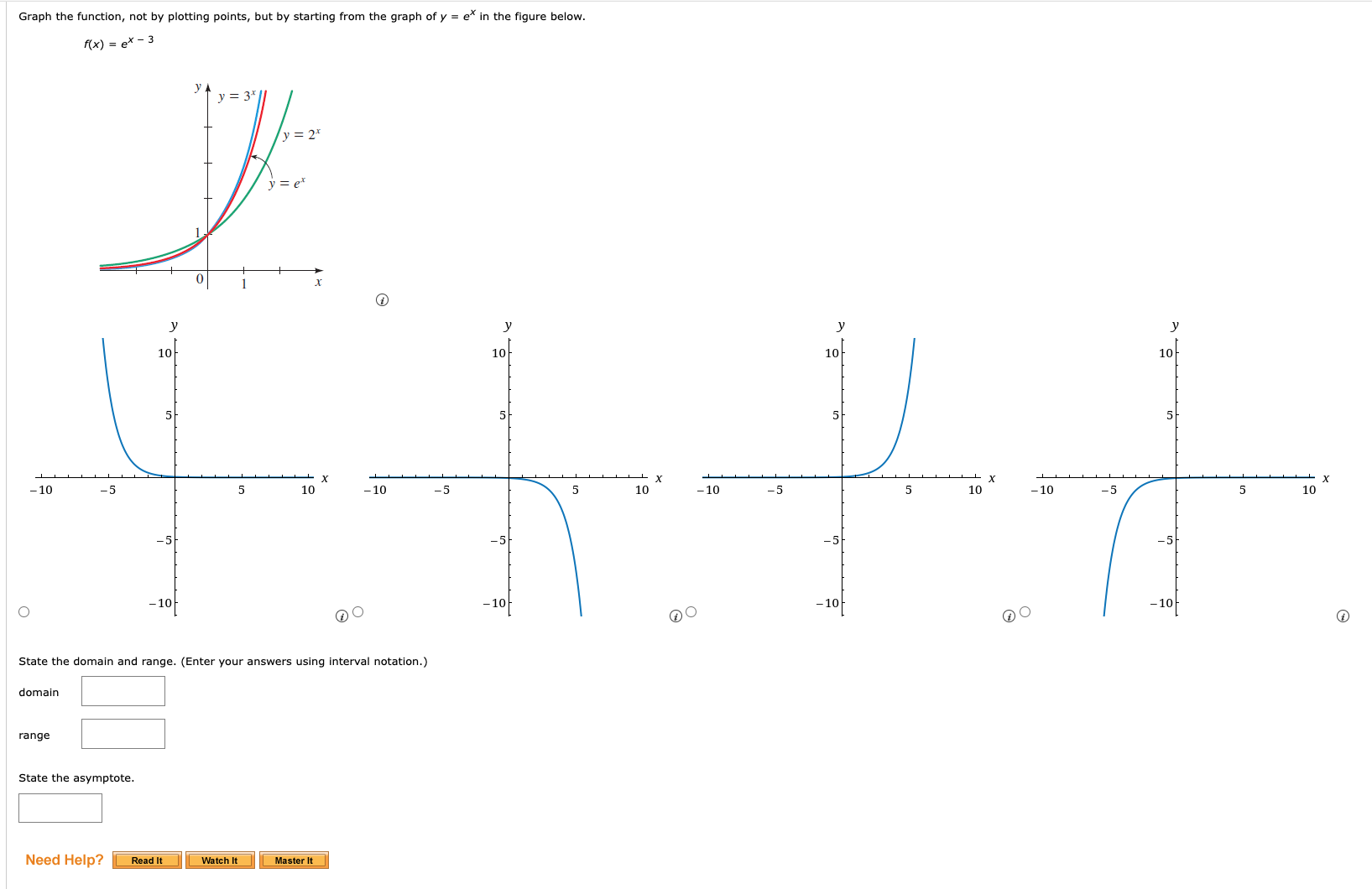 Solved Graph the function, not by plotting points, but by | Chegg.com