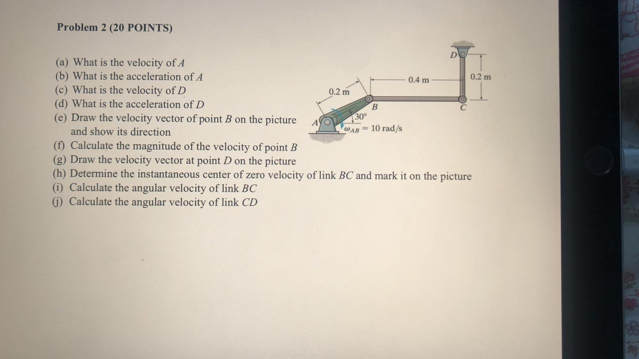 Solved Problem 2 (20 POINTS) D 0.2 m B 130° (a) What is the | Chegg.com