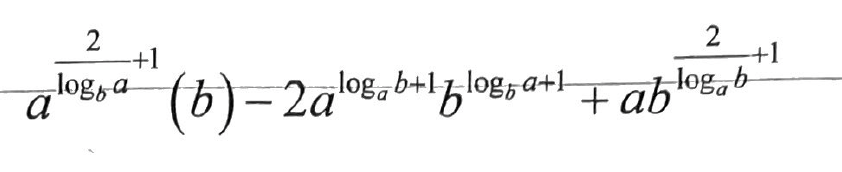 Solved a2logba+1(b)-2alogab+1blogba+1+ab2logab+1Simplify -- | Chegg.com