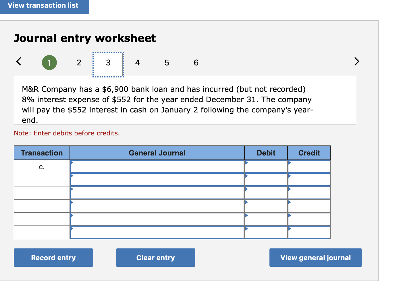 Solved Prepare yearend adjusting journal entries for M&R