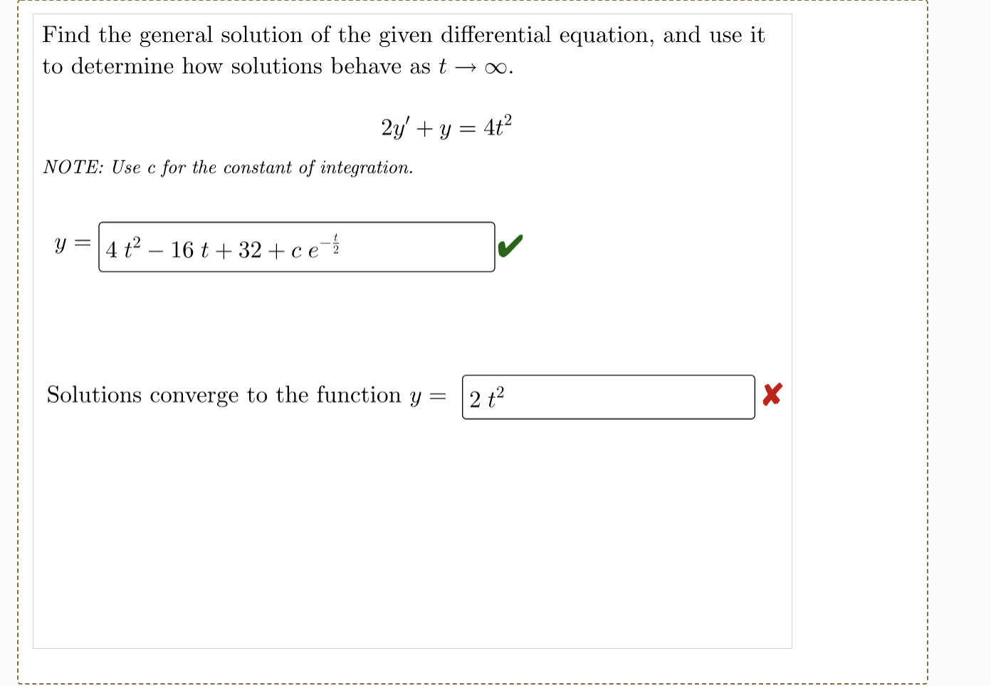 Solved Find The General Solution Of The Given Differential | Chegg.com