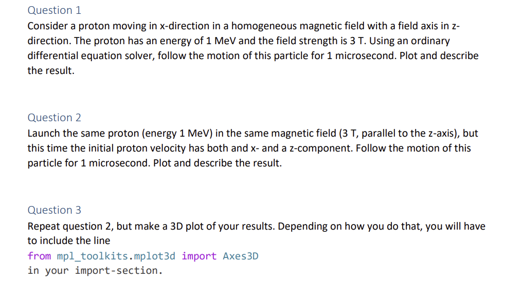 Solved] Please use Python In this assignment we will be implementing a  3D