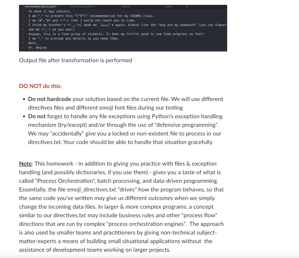 Solved For this program, you'll be implementing a text | Chegg.com