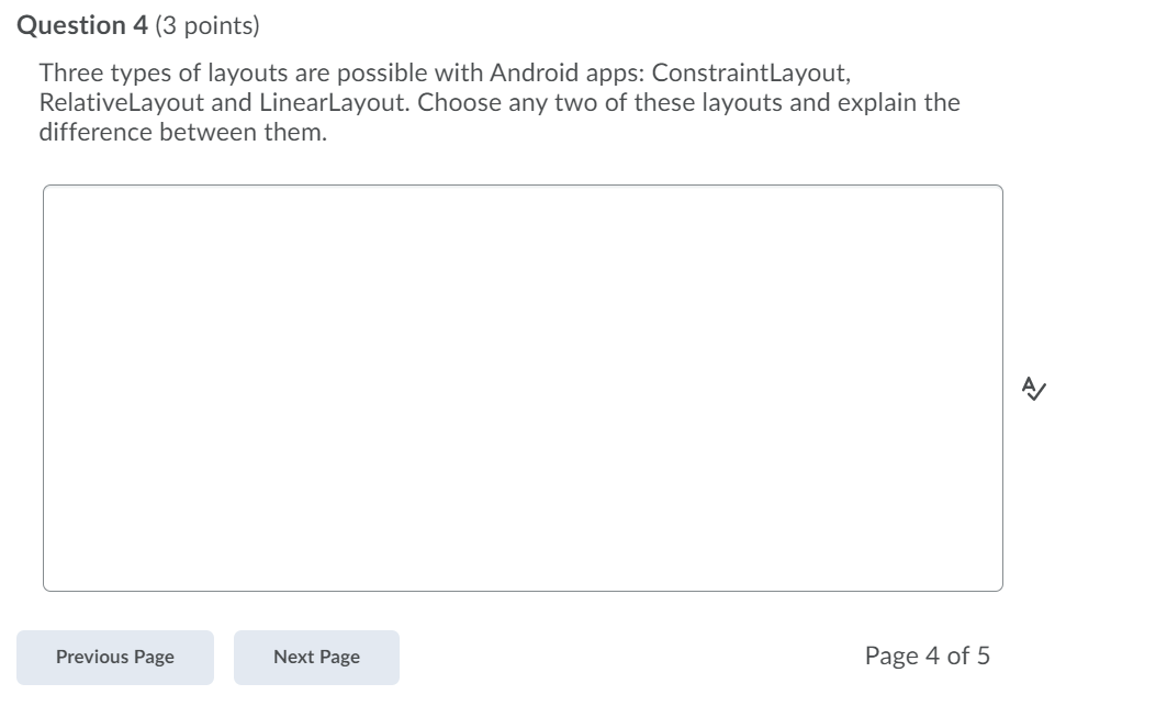 Solved Question 4 (3 points) Three types of layouts are | Chegg.com