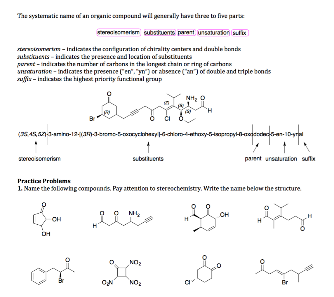 Solved 4. Multiple Functional Groups - For Compounds | Chegg.com